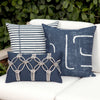 20" Square Elaine Smith Pillow  Sincerity Denim