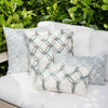 12" x 20" Elaine Smith Pillow Aqua Rope