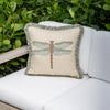 20" Square Elaine Smith Pillow  Dragonfly Spa