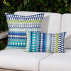 20" Square Elaine Smith Pillow  Modern Oval Ocean