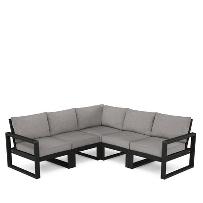 
                  Edge 5 Piece Sectional Set Black Frame Grey Mist Cushion - Image 6
                