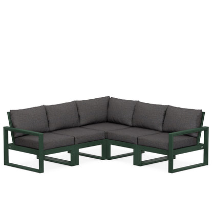 
                  Edge 5 Piece Sectional Set Green Frame Ash Charcoal Cushion - Image 16
                