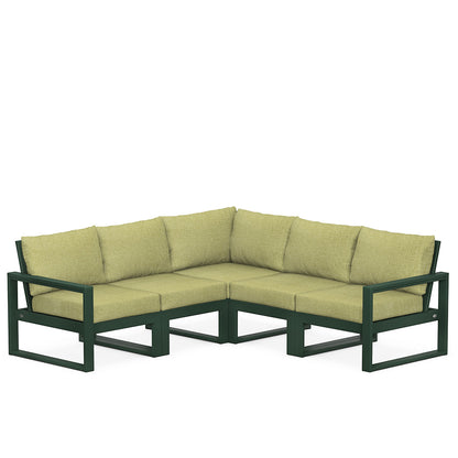 
                  Edge 5 Piece Sectional Set Green Frame Charteuse Boucle Cushion - Image 17
                