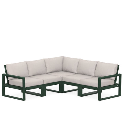 
                  Edge 5 Piece Sectional Set Green Frame Dune Burlap Cushion - Image 19
                