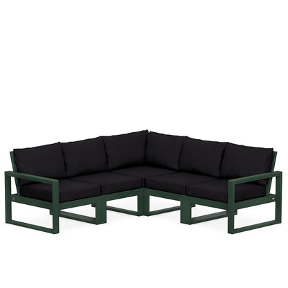 
                  Edge 5 Piece Sectional Set Green Frame Midnight Linen Cushion - Image 23
                