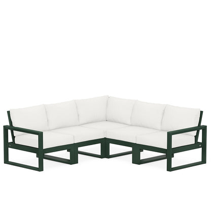 
                  Edge 5 Piece Sectional Set Green Frame Natural Linen Cushion - Image 24
                