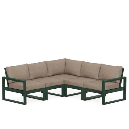 
                  Edge 5 Piece Sectional Set Green Frame Spiced Burlap Cushion - Image 28
                