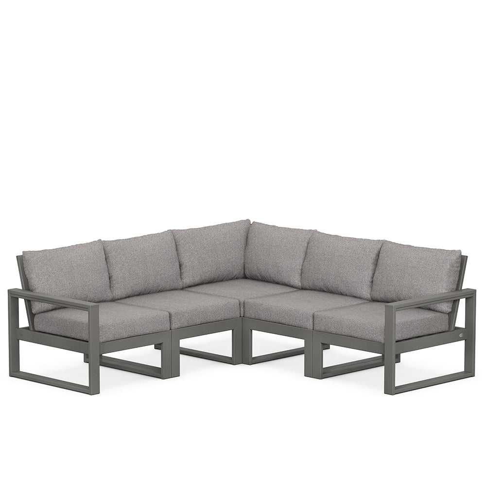 Edge 5 Piece Sectional Set Grey Frame Grey Mist Cushion, image 35