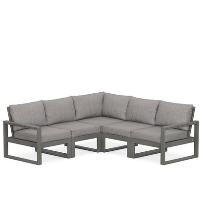 
                  Edge 5 Piece Sectional Set Grey Frame Grey Mist Cushion - Image 35
                