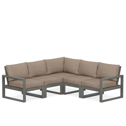 
                  Edge 5 Piece Sectional Set Grey Frame Spiced Burlap Cushion - Image 42
                