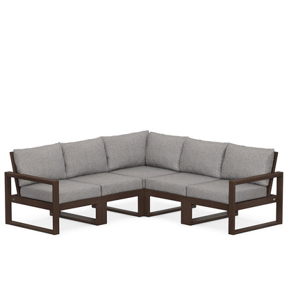 
                  Edge 5 Piece Sectional Set Mahogany Frame Grey Mist Cushion - Image 48
                