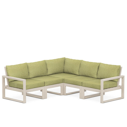 
                  Edge 5 Piece Sectional Set Sand Frame Charteuse Boucle Cushion - Image 59
                