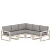 Edge 5 Piece Sectional Set Sand Frame Grey Mist Cushion