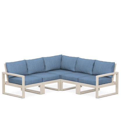 
                  Edge 5 Piece Sectional Set Sand Frame Sky Blue Cushion - Image 69
                