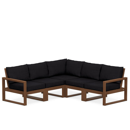 
                  Edge 5 Piece Sectional Set Teak Frame Midnight Linen Cushion - Image 79
                