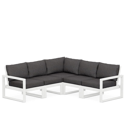 
                  Edge 5 Piece Sectional Set White Frame Ash Charcoal Cushion - Image 86
                