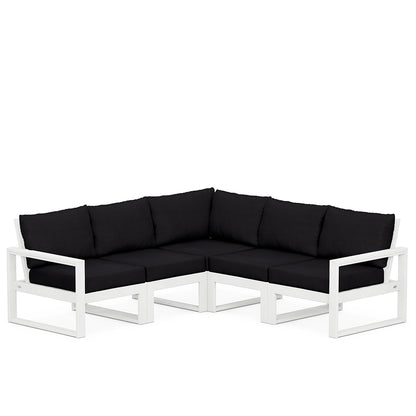 
                  Edge 5 Piece Sectional Set White Frame Midnight Linen Cushion - Image 93
                