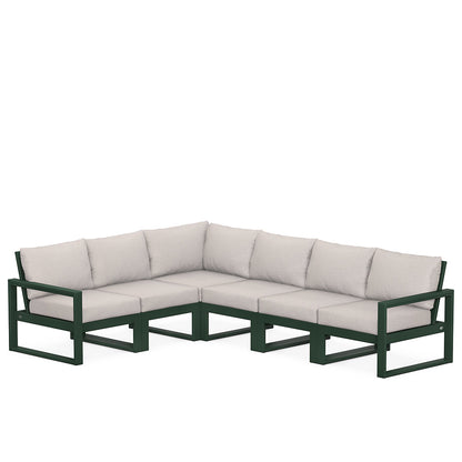 
                  Edge 6 Piece Sectional Set Green Frame Dune Burlap Cushion - Image 19
                