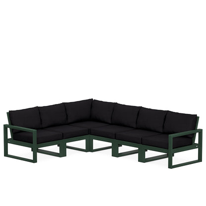 
                  Edge 6 Piece Sectional Set Green Frame Midnight Linen Cushion - Image 23
                