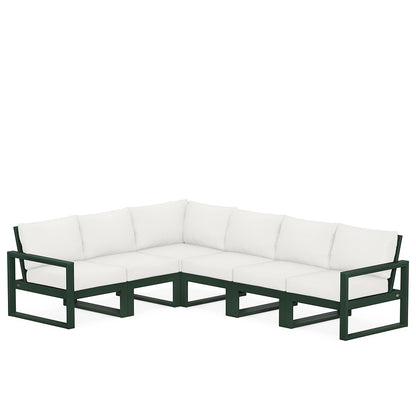 
                  Edge 6 Piece Sectional Set Green Frame Natural Linen Cushion - Image 24
                