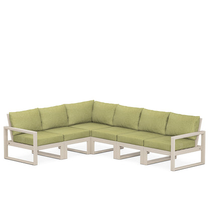 
                  Edge 6 Piece Sectional Set Sand Frame Charteuse Boucle Cushion - Image 59
                