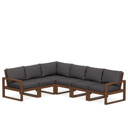 
                  Edge 6 Piece Sectional Set Teak Frame Ash Charcoal Cushion - Image 71
                