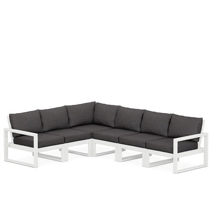 
                  Edge 6 Piece Sectional Set White Frame Ash Charcoal Cushion - Image 85
                