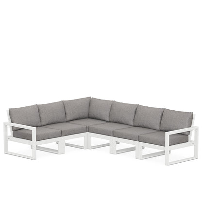 
                  Edge 6 Piece Sectional Set White Frame Grey Mist Cushion - Image 89
                