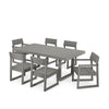 Edge 7 Piece Dining Set Grey