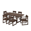 Edge 7 Piece Dining Set Mahogany