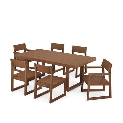 
                  Edge 7 Piece Dining Set Teak - Image 7
                