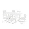 Edge 7 Piece Dining Set White