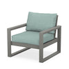 Edge Club Chair Grey Frame Glacier Spa Cushion