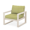 Edge Club Chair Sand Frame Chartreuse Boucle Cushion