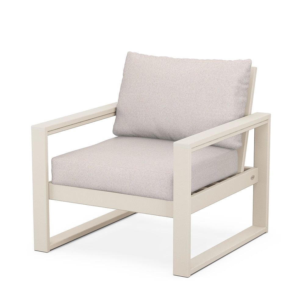 Edge Club Chair Sand Frame Dune Burlap Cushion