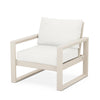 Edge Club Chair Sand Frame Natural Linen Cushion