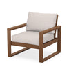 Edge Club Chair Teak Frame Dune Burlap Cushion