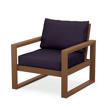 
                  Edge Club Chair Teak Frame Navy Linen Cushion - Image 80
                