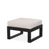 Edge Ottoman Black Frame Dune Burlap Cushion