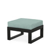 Edge Ottoman Black Frame Glacier Spa Cushion