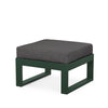 Edge Ottoman Green Frame Ash Charcoal Cushion