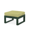 Edge Ottoman Green Frame Chatreuse Boucle Cushion