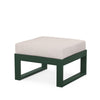 Edge Ottoman Green Frame Dune Burlap Cushion