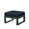 Edge Ottoman Green Frame Marine Indigo Cushion