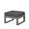 Edge Ottoman Grey Frame Ash Charcoal Cushion