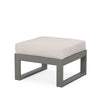 Edge Ottoman Grey Frame Dune Burlap Cushion