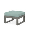 Edge Ottoman Grey Frame Glacier Spa Cushion