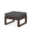 Edge Ottoman Mahogany Frame Ash Charcoal Cushion