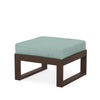 Edge Ottoman Mahogany Frame Glacier Spa Cushion