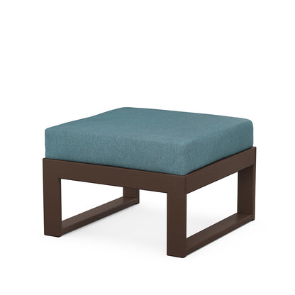 
                  Edge Ottoman Mahogany Frame Ocean Teal Cushion - Image 53
                